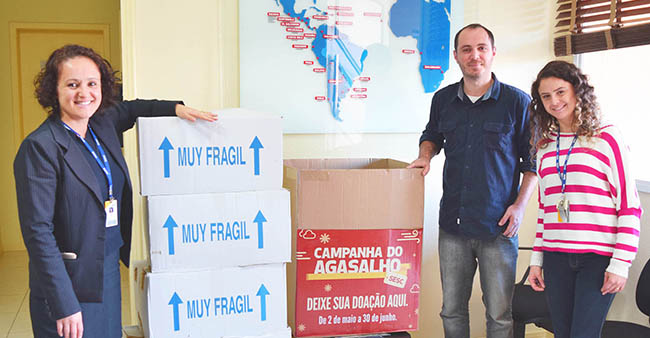 FUNIBER entrega doações arrecadadas da “Campanha de Inverno 2016” no Brasil