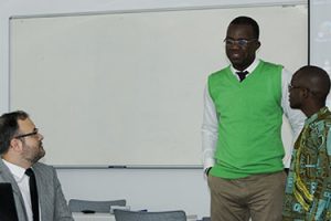 Bolsistas angolanos da FUNIBER apresentam projeto final do Mestrado no campus da UNEATLANTICO