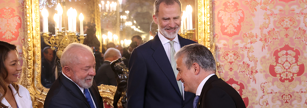 A FUNIBER participa da recepção do Rei da Espanha a Lula da Silva, presidente do Brasil