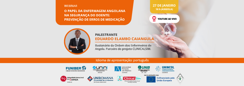 FUNIBER organiza o webinar “O papel da enfermagem angolana na segurança do doente: prevenção de erros de medicação”