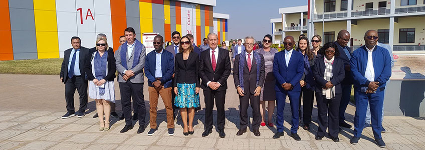 Ampla repercussão após a visita da embaixadora da União Europeia à Universidade Internacional do Cuanza, da rede FUNIBER