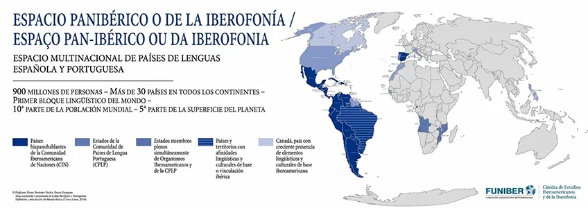 A Cátedra FUNIBER anuncia o Mestrado em História, Geopolítica e Globalização da Ibero-América e da Iberofonia, a primeira pós-graduação de estudos pan-ibéricos, e a Especialização Universitária em História do Mundo Hispânico e da Iberofonia