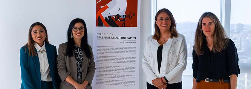 Obra Cultural da FUNIBER e da Universidad Europea del Atlántico realiza a exposição “Tàpies, coleção do gravador Barbarà” no Chile