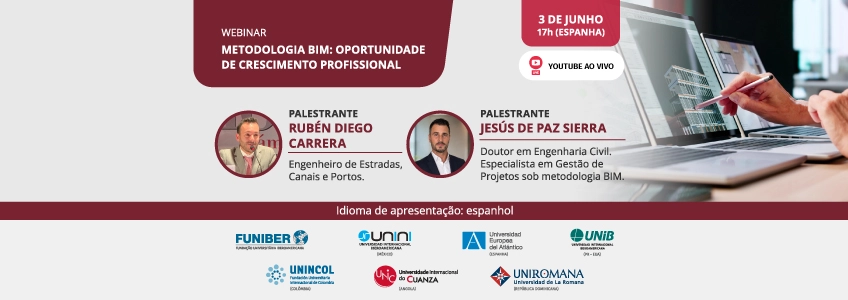 FUNIBER organiza o webinar “Metodologia BIM: oportunidade de crescimento profissional”