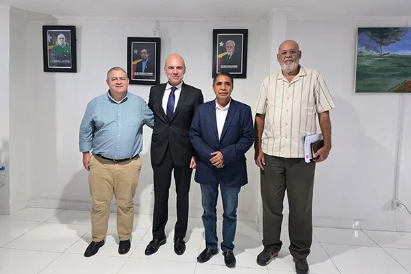 Da esquerda à direita: Filipe Silva, F. Álvaro Durántez, José da Costa Belo e Azancot de Menezes.