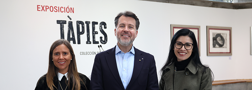 Obra Cultural da FUNIBER e da Universidad Europea del Atlántico inaugura a exposição “Tàpies, coleção do gravador Barbarà” no Chile